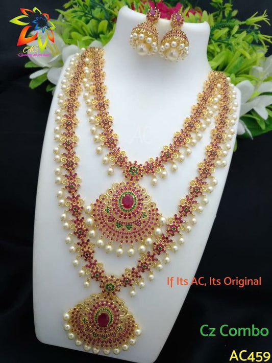 Rajkumari Raga Golden Bling Necklace Set