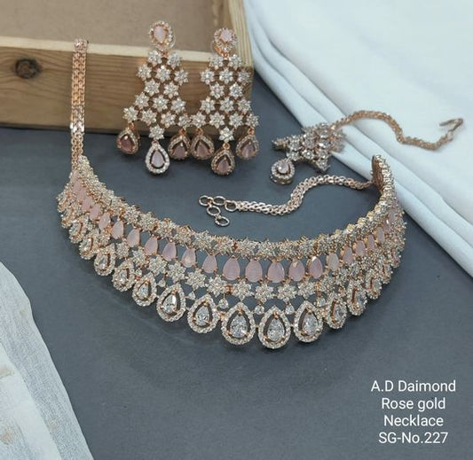 AD Diamond Luxery Necklace set